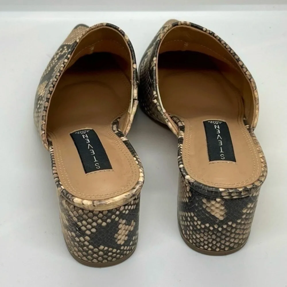Steve Madden Faux Snakeskin Mule Shoes_4